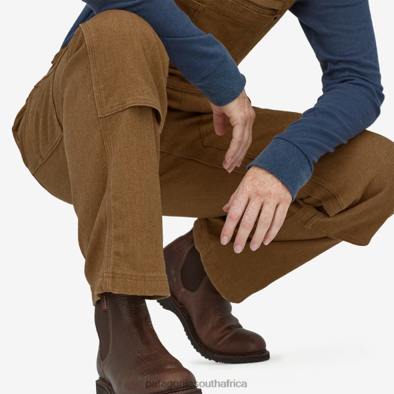 Women Iron Forge Hemp Canvas Bib Overalls-Short Coriander Brown Patagonia Apparel P6ZJ61052