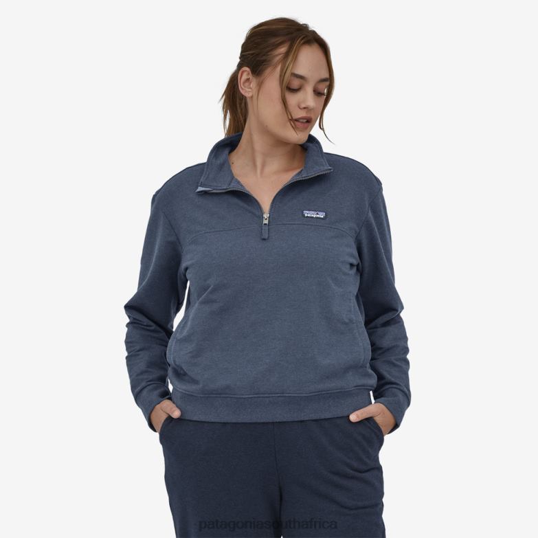 Women Ahnya Fleece Pullover Smolder Blue Patagonia Apparel P6ZJ6759