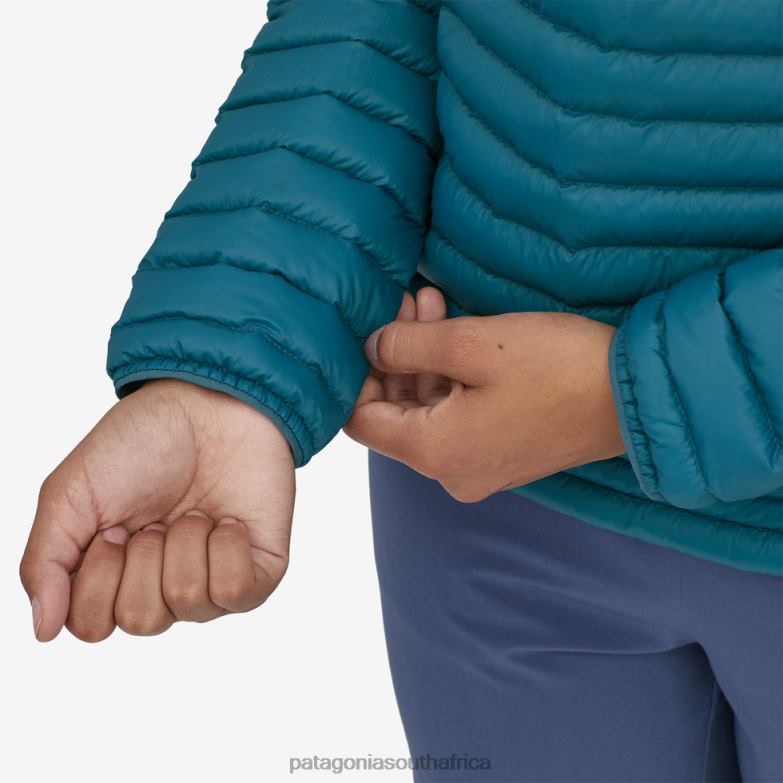 Women AlpLight Down Pullover Wavy Blue Patagonia Apparel P6ZJ6424