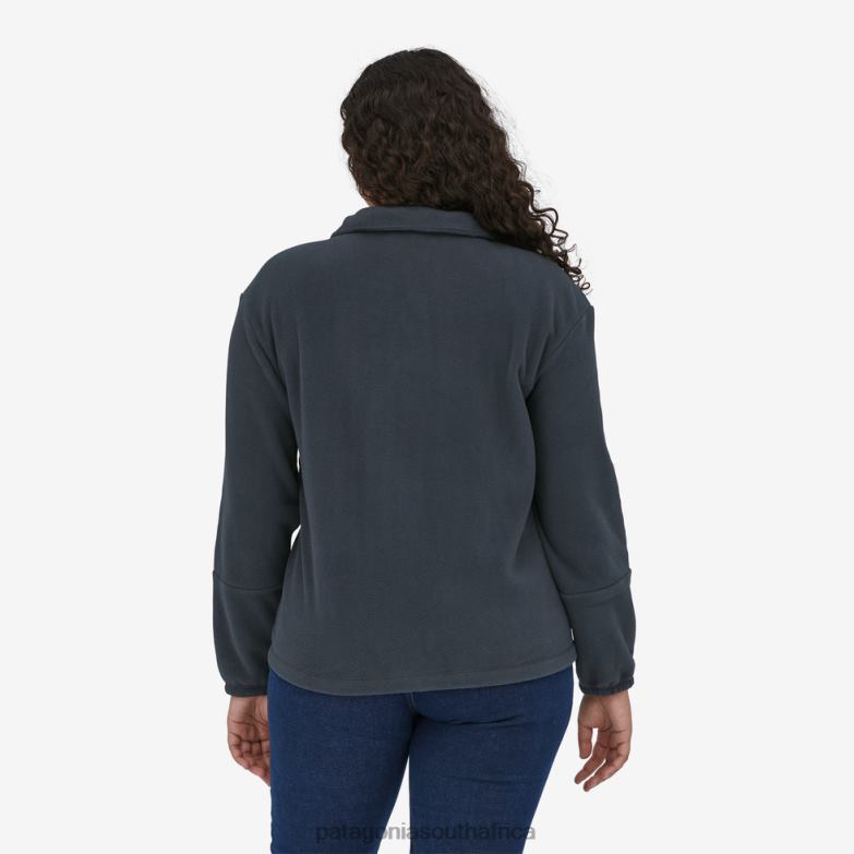 Women Microdini 1/2-Zip Fleece Pullover Dusky Brown Patagonia Apparel P6ZJ6454