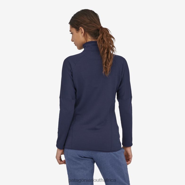Women R1 Fleece Pullover Classic Navy Patagonia Apparel P6ZJ6507