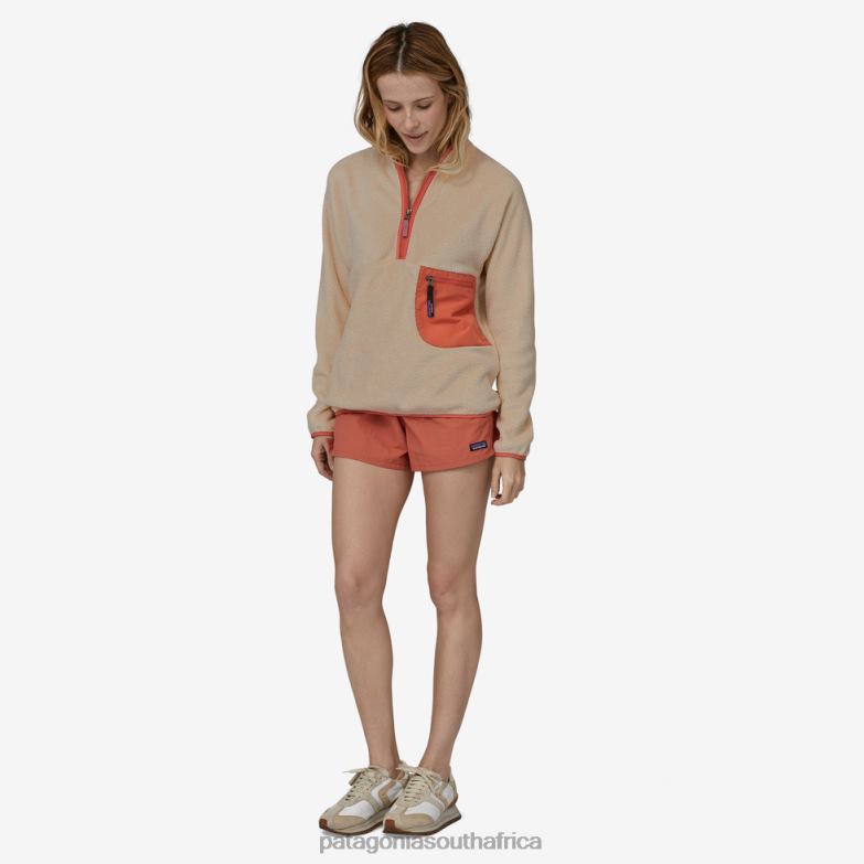 Women Re-Tool Fleece 1/2-Zip Pullover Evening Mauve - Light Star Pink X-Dye Patagonia Apparel P6ZJ6582