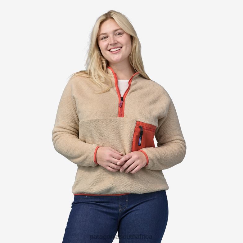 Women Re-Tool Fleece 1/2-Zip Pullover Evening Mauve - Light Star Pink X-Dye Patagonia Apparel P6ZJ6582