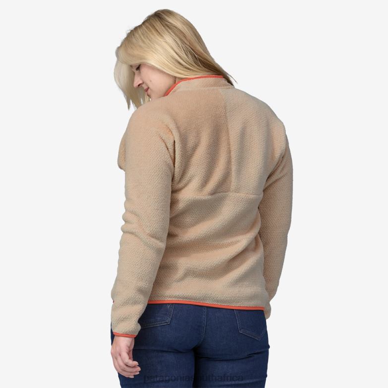 Women Re-Tool Fleece 1/2-Zip Pullover Evening Mauve - Light Star Pink X-Dye Patagonia Apparel P6ZJ6582