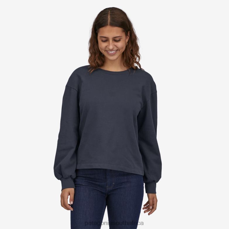 Women Regenerative OrganicCertifiedCotton Essential Pullover Smolder Blue Patagonia Apparel P6ZJ6529