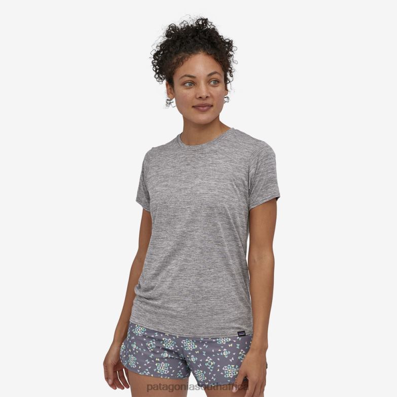 Women Capilene Cool Daily Shirt Feather Grey Patagonia Apparel P6ZJ6615