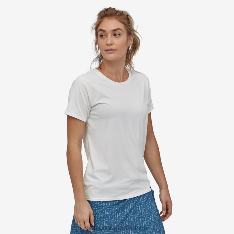 Women Capilene Cool Daily Shirt White Patagonia Apparel P6ZJ6617