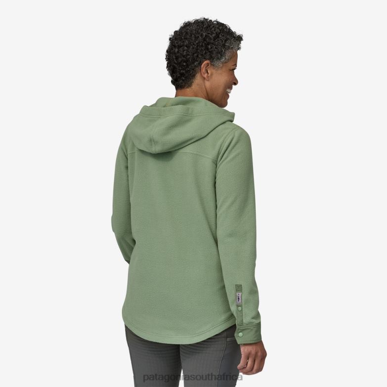 Women Long-Sleeved Early Rise Shirt Sedge Green Patagonia Apparel P6ZJ6894