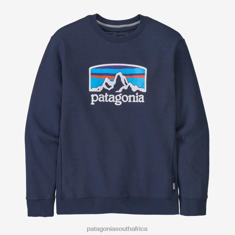 Women Fitz Roy Horizons Uprisal Crew Sweatshirt New Navy Patagonia Apparel P6ZJ6596