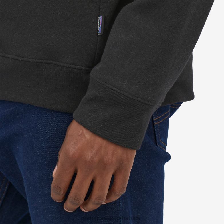 Women Fitz Roy Icon Uprisal Crew Sweatshirt Ink Black Patagonia Apparel P6ZJ6539