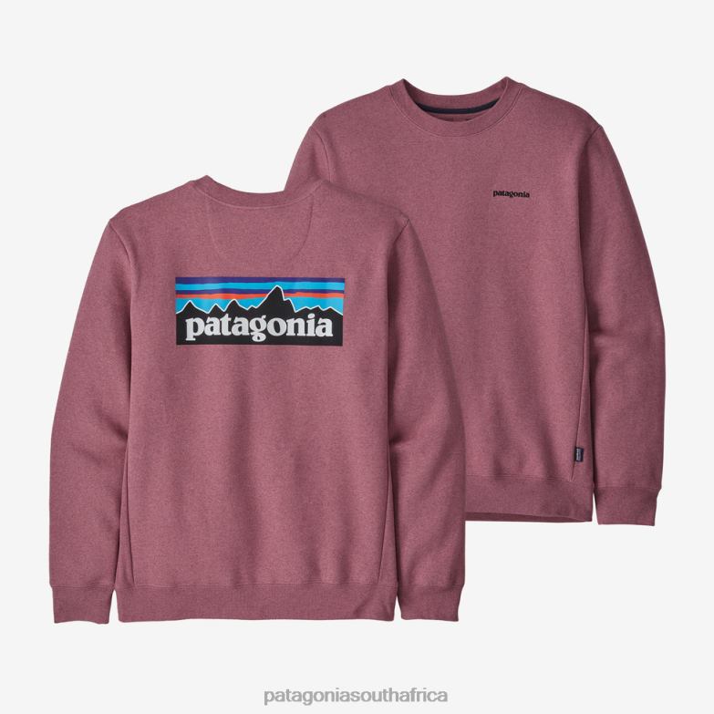 Women P-6 Logo Uprisal Crew Sweatshirt Evening Mauve Patagonia Apparel P6ZJ6523
