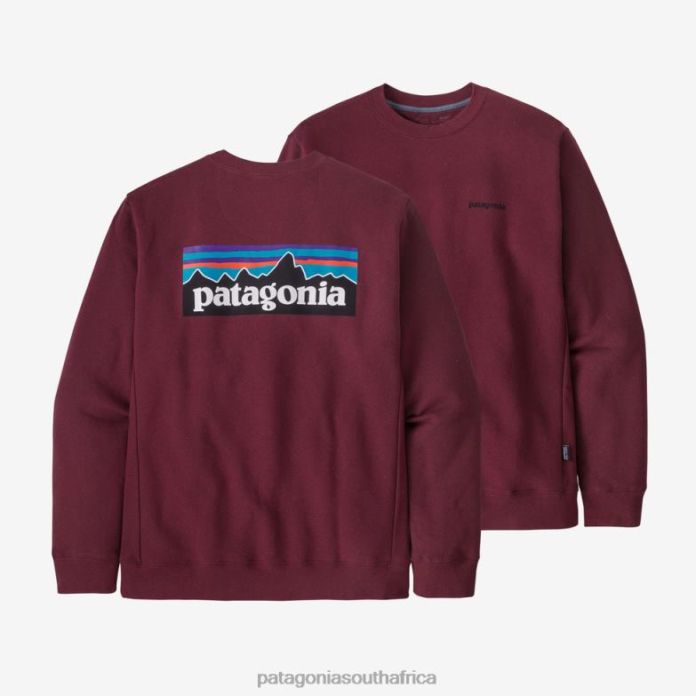Women P-6 Logo Uprisal Crew Sweatshirt Sequoia Red Patagonia Apparel P6ZJ6521