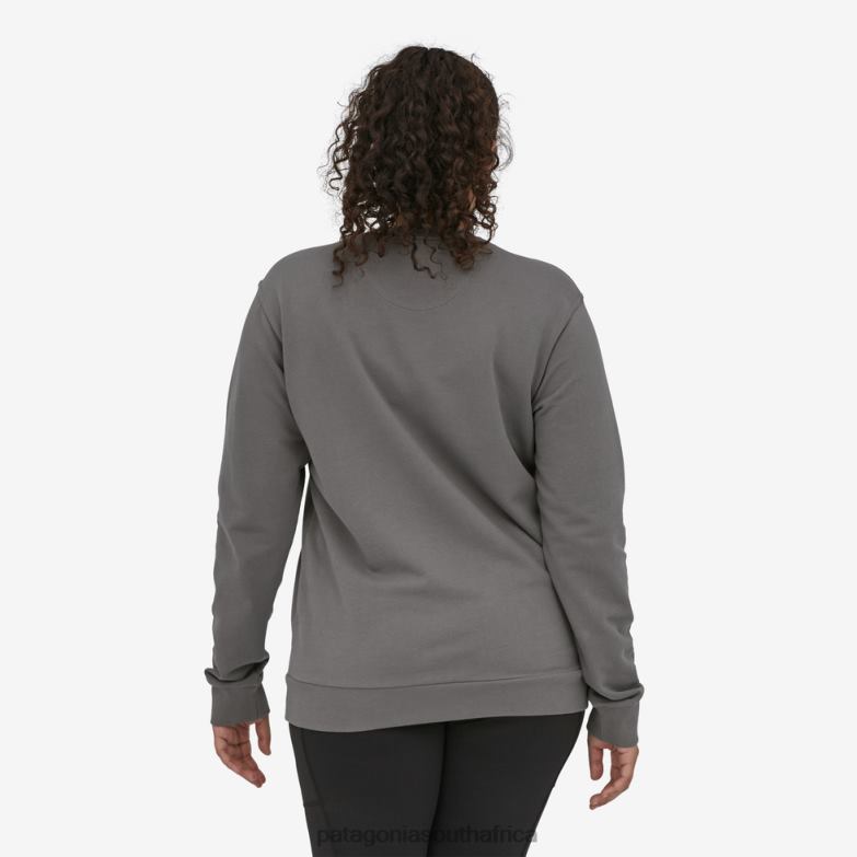 Women Regenerative Organic Certified Cotton Crewneck Sweatshirt Dusky Brown Patagonia Apparel P6ZJ6468