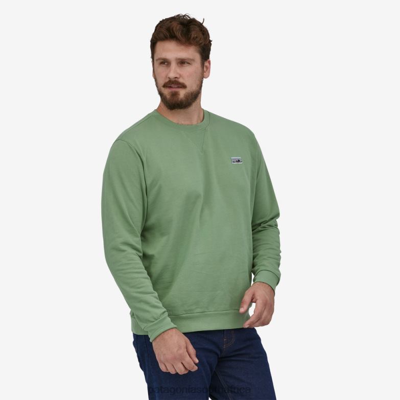 Women Regenerative Organic Certified Cotton Crewneck Sweatshirt Pigeon Blue Patagonia Apparel P6ZJ6586