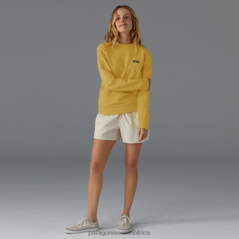 Women Regenerative Organic Certified Cotton Crewneck Sweatshirt Smolder Blue Patagonia Apparel P6ZJ6474