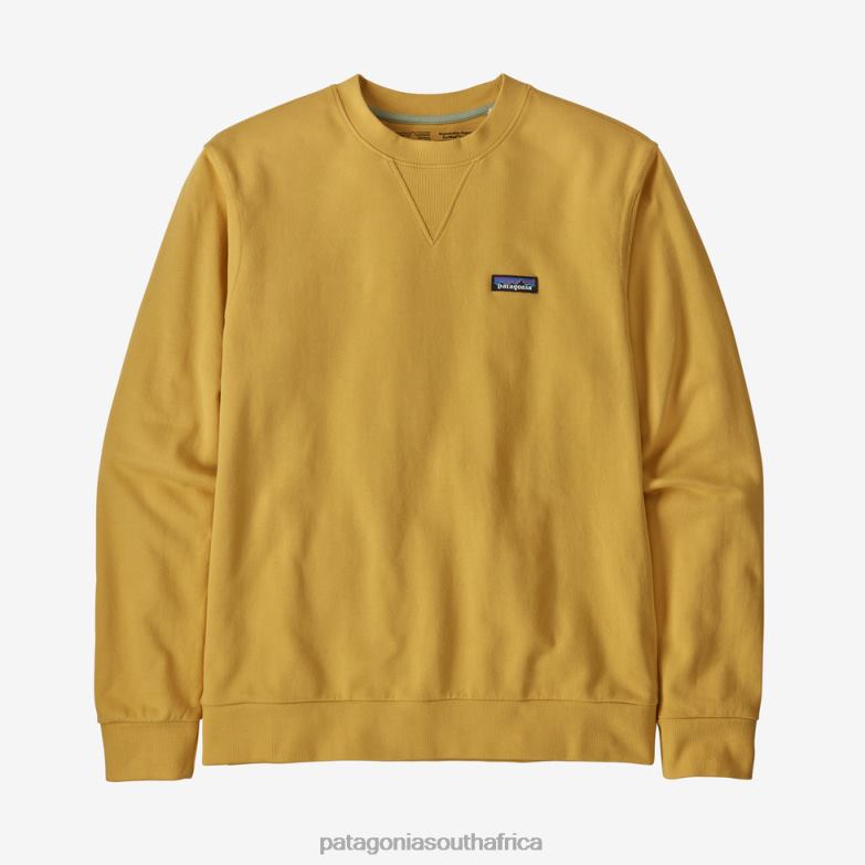 Women Regenerative Organic Certified Cotton Crewneck Sweatshirt Surfboard Yellow Patagonia Apparel P6ZJ6475
