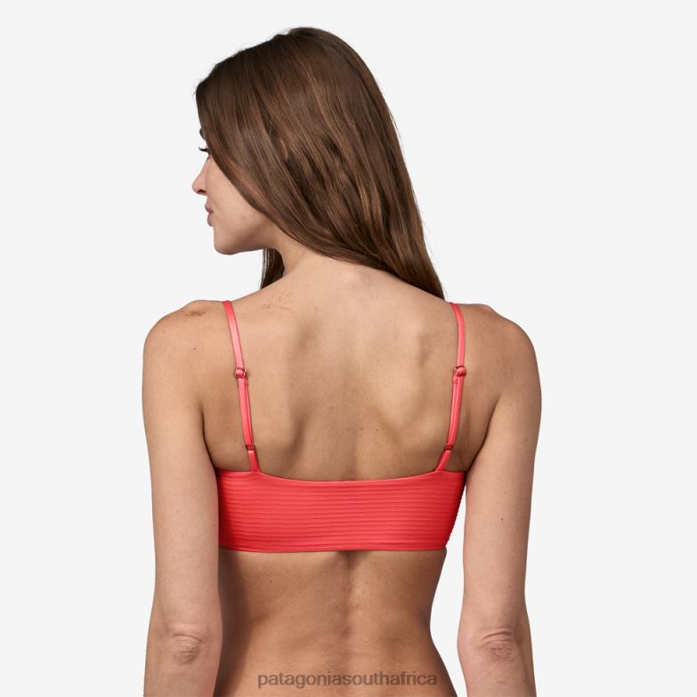 Women Sunrise Slider Bikini Top Wavy Blue Patagonia Apparel P6ZJ61190