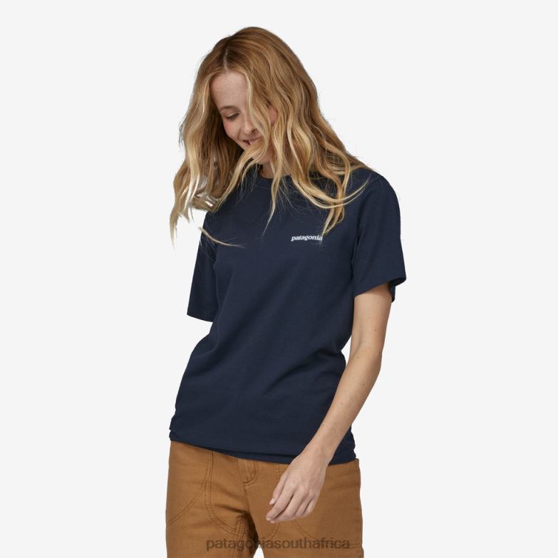 Women Fitz Roy Icon Responsibili-Tee New Navy Patagonia Apparel P6ZJ6732
