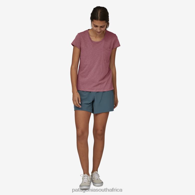 Women Mainstay Tee Evening Mauve Patagonia Apparel P6ZJ6659