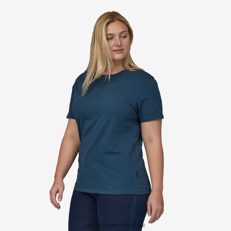 Women Regenerative Organic Certified Cotton Lightweight Tee Tidepool Blue Patagonia Apparel P6ZJ6723