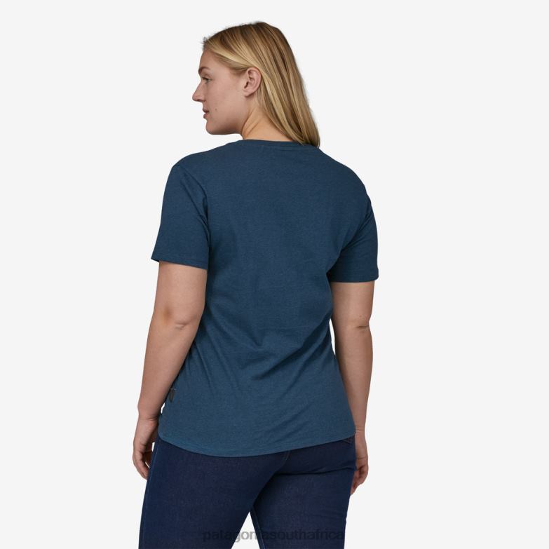 Women Regenerative Organic Certified Cotton Lightweight Tee Tidepool Blue Patagonia Apparel P6ZJ6723