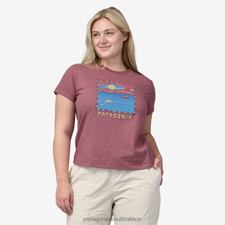 Women Summit Swell Responsibili-Tee Birch White Patagonia Apparel P6ZJ6878