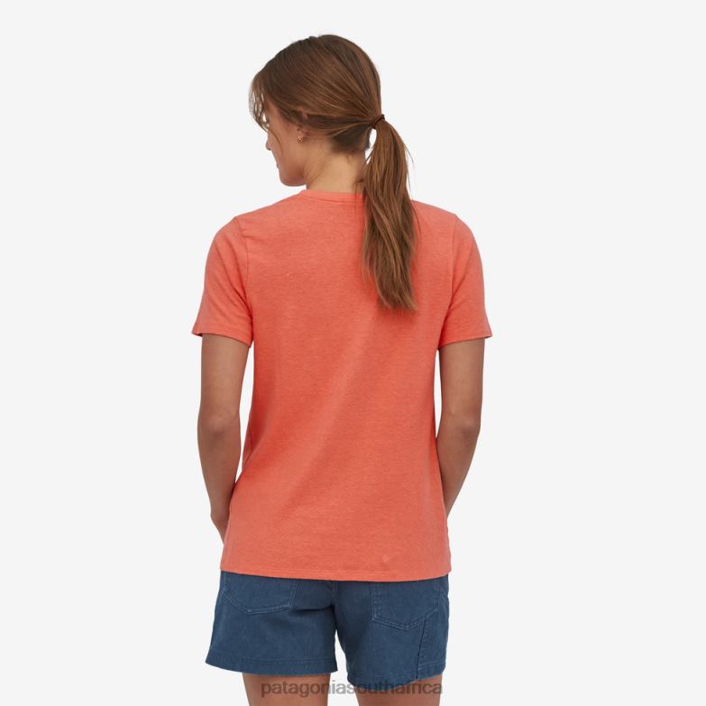 Women Work Pocket Tee Coho Coral Patagonia Apparel P6ZJ6837