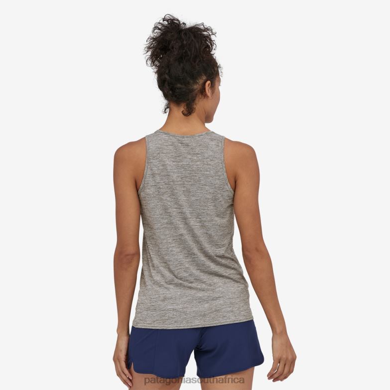 Women Capilene Cool Daily Tank Top Feather Grey Patagonia Apparel P6ZJ6739