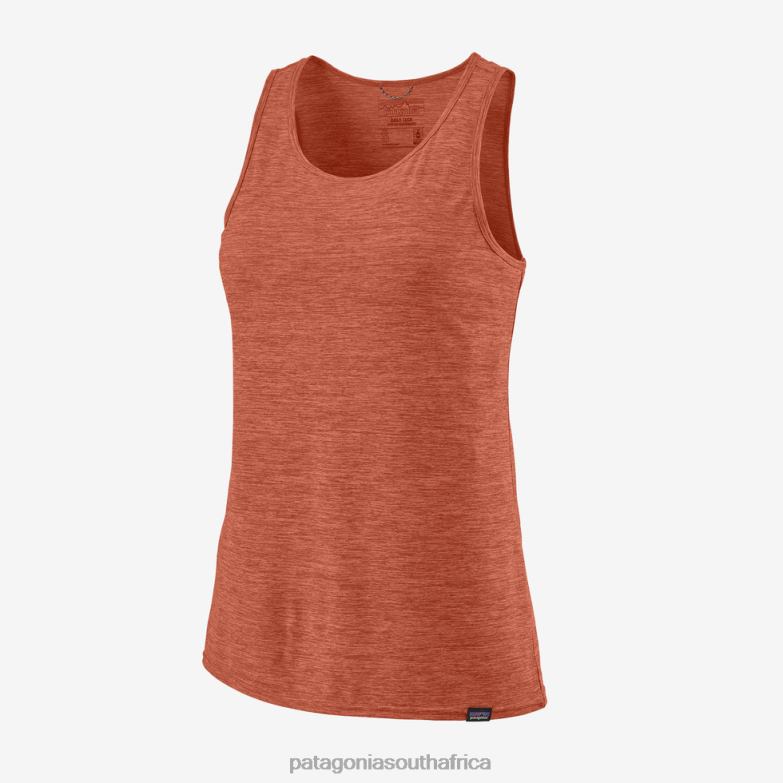 Women Capilene Cool Daily Tank Top Quartz Coral - Light Quartz Coral X-Dye Patagonia Apparel P6ZJ6738