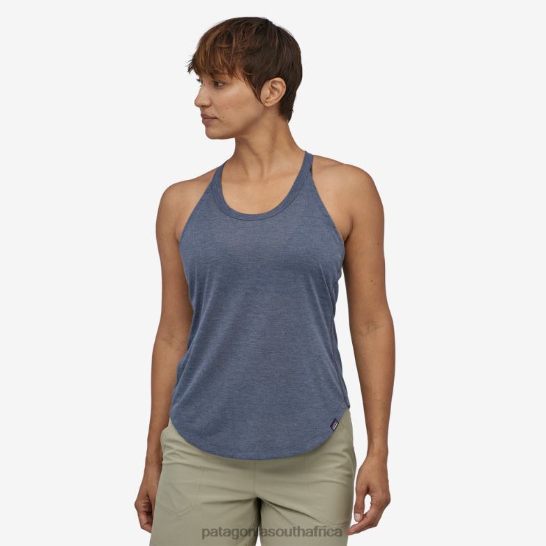 Women Capilene Cool Trail Tank Top Classic Navy Patagonia Apparel P6ZJ6667
