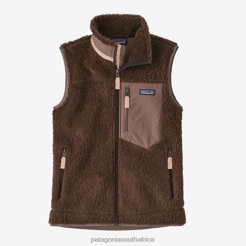 Women Classic Retro-X Fleece Vest Cone Brown Patagonia Apparel P6ZJ6412