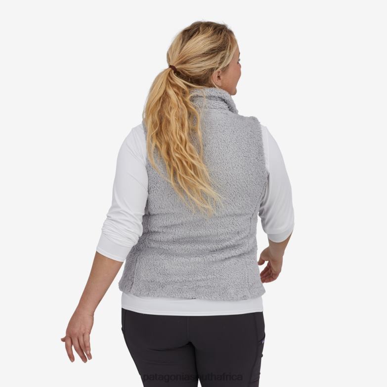 Women Los Gatos Fleece Vest Light Plume Grey Patagonia Apparel P6ZJ6274