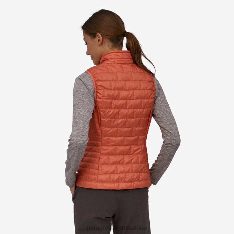 Women Nano Puff Vest Quartz Coral Patagonia Apparel P6ZJ6139