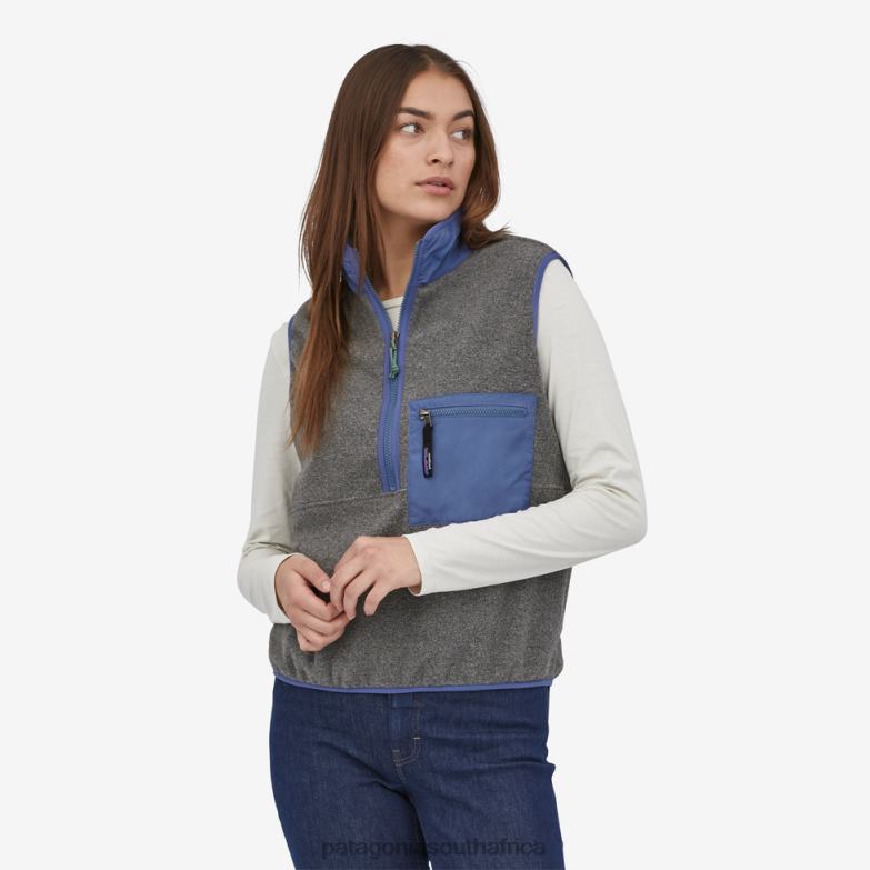Women Synchilla Fleece Vest Nickel Patagonia Apparel P6ZJ6280